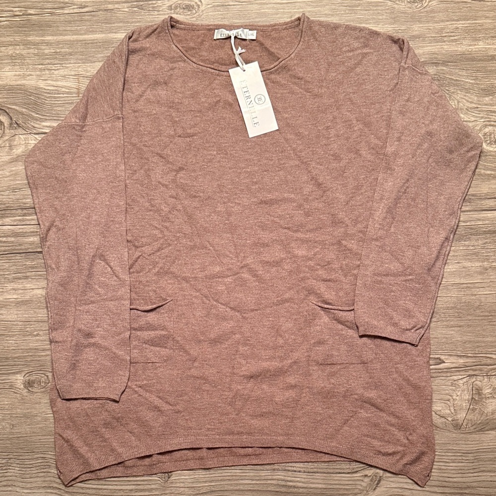 Étrrnelle Taupe Long Sleeve Sweater